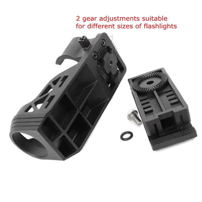 Tactical Flashlight Holster with Lever Side Lock System set General