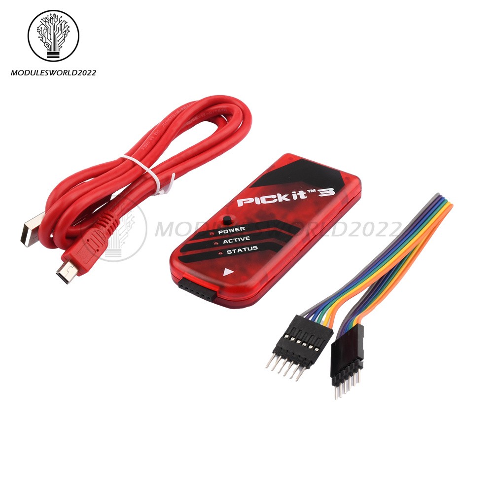 PICkit3 Microchip Original MPLAB PICkit 3 PIC Debugger Programmer +Adapter