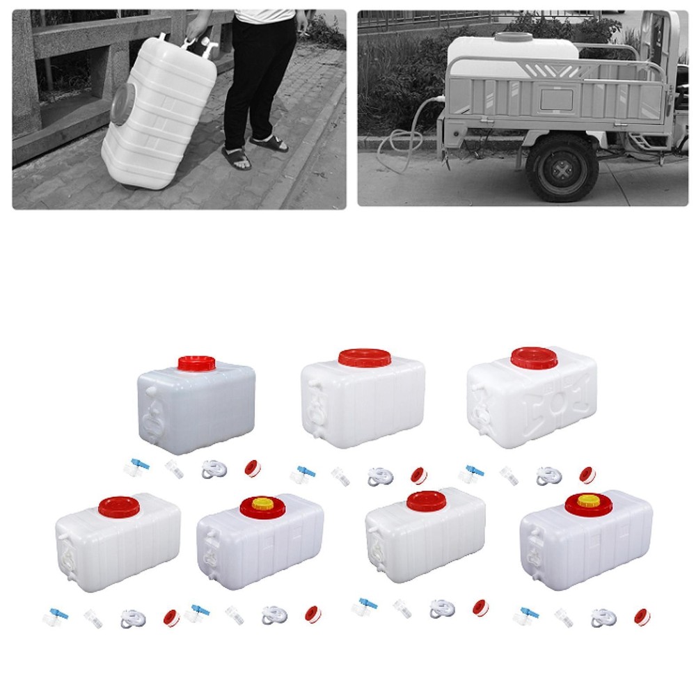 Water Storage Container Set Rectangular Water Bucket for Backpacking RV BBQ