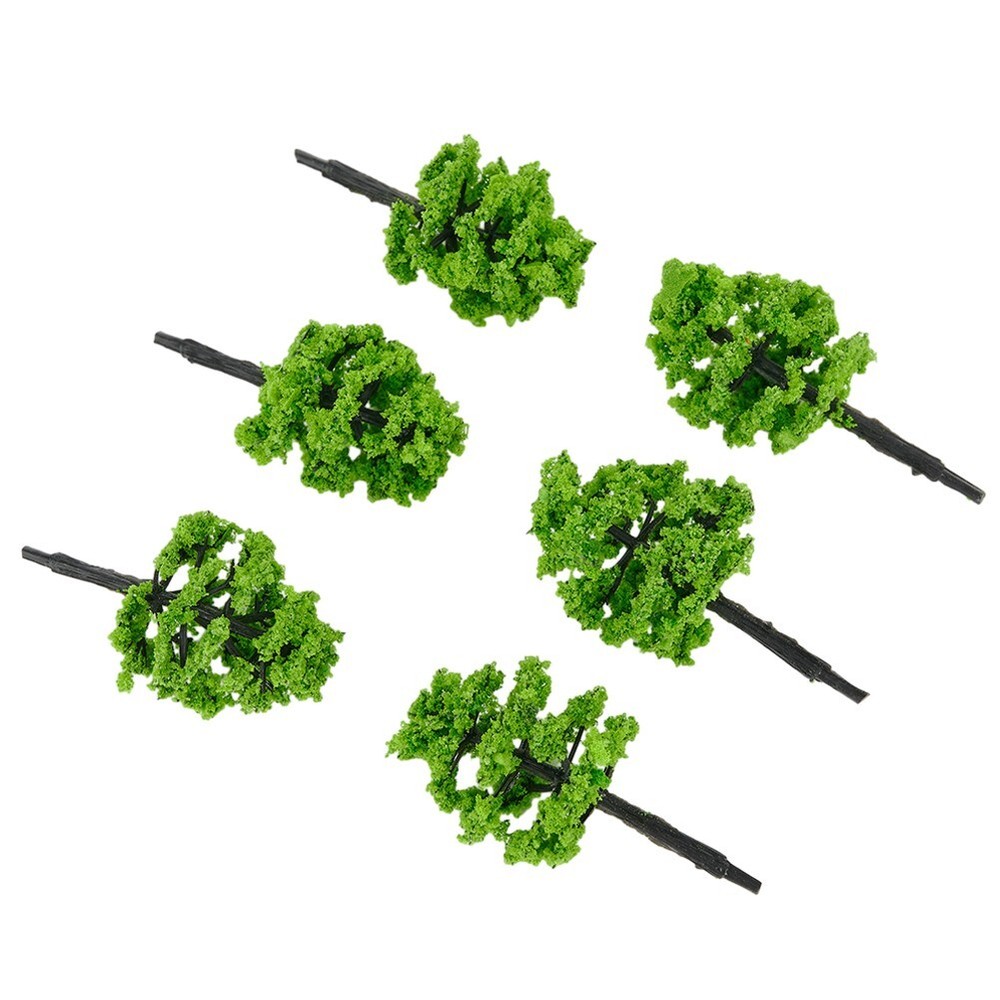 For N / OO Gauge Layouts Basic Scenery & Trees Model Trees 50mm? Trees 12pcs