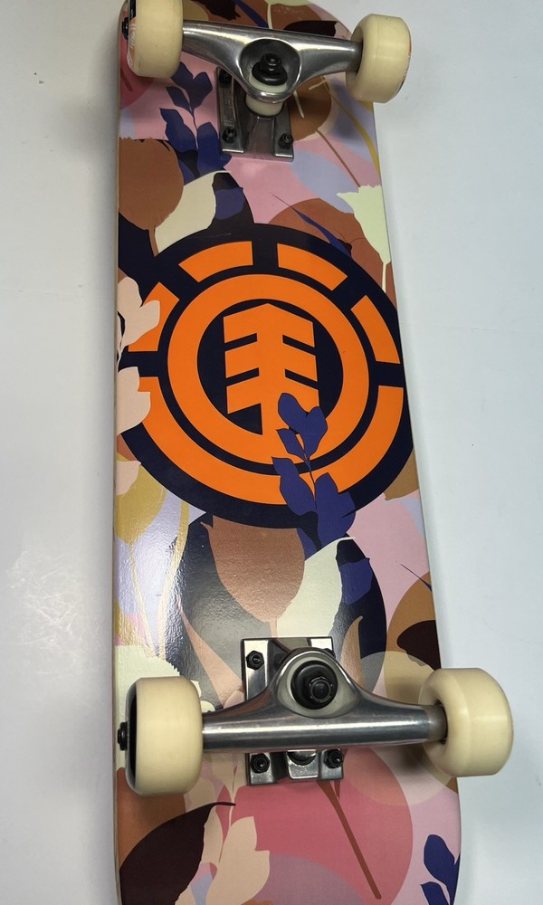 NEW Element Complete Skateboard 8”Floral Deck w/ Element Trucks & Terrain Wheels