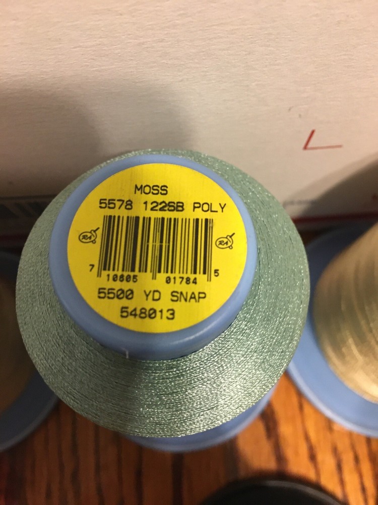 7 Pcs Different Brand And Different Colors , 5000 M Embroidery Thread 5000m