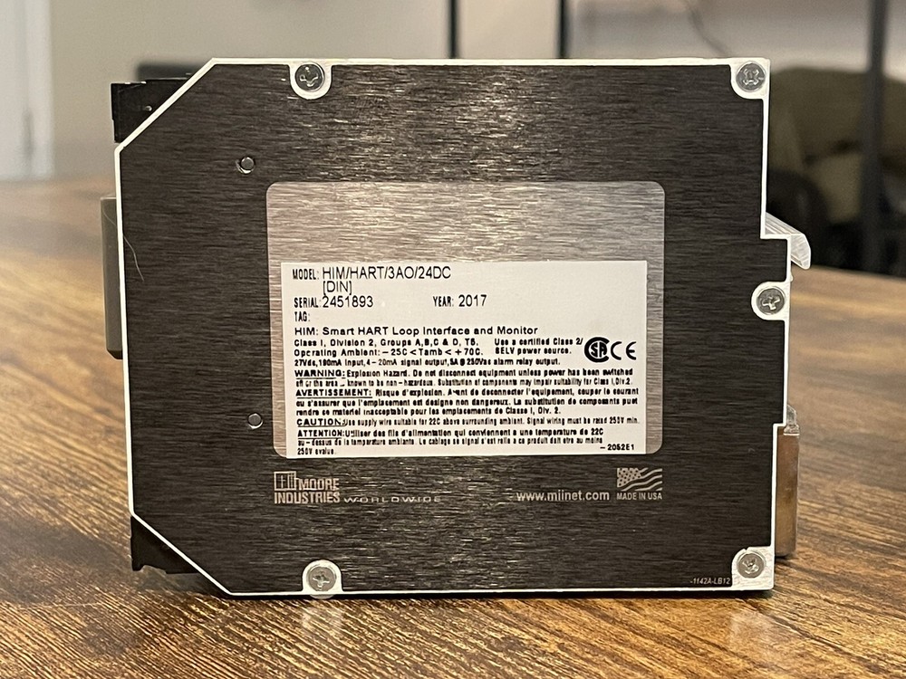 Moore Industries HIM Hart Interface Module 3AO 24V DC 2017