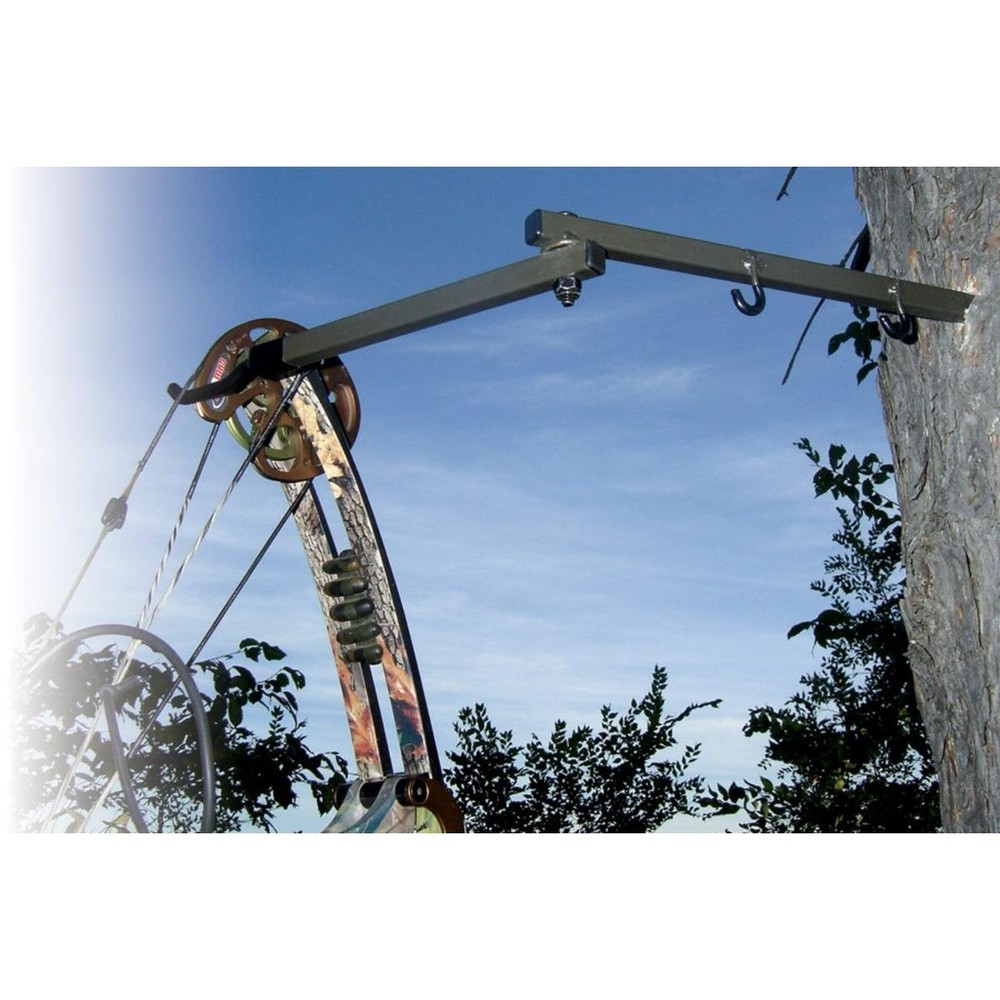 Durable Secure Convenient Portable Folding Tree Stand Bow Hanger w/Two Access...