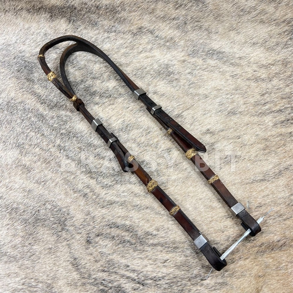 Vintage Fixed Ear Handmade Slide Buckle Headstall
