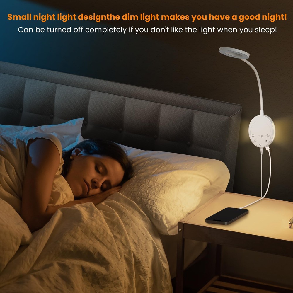 Wall Mounted Reading Light,Bedside Headboard Lights with 5 Color Temperature ...