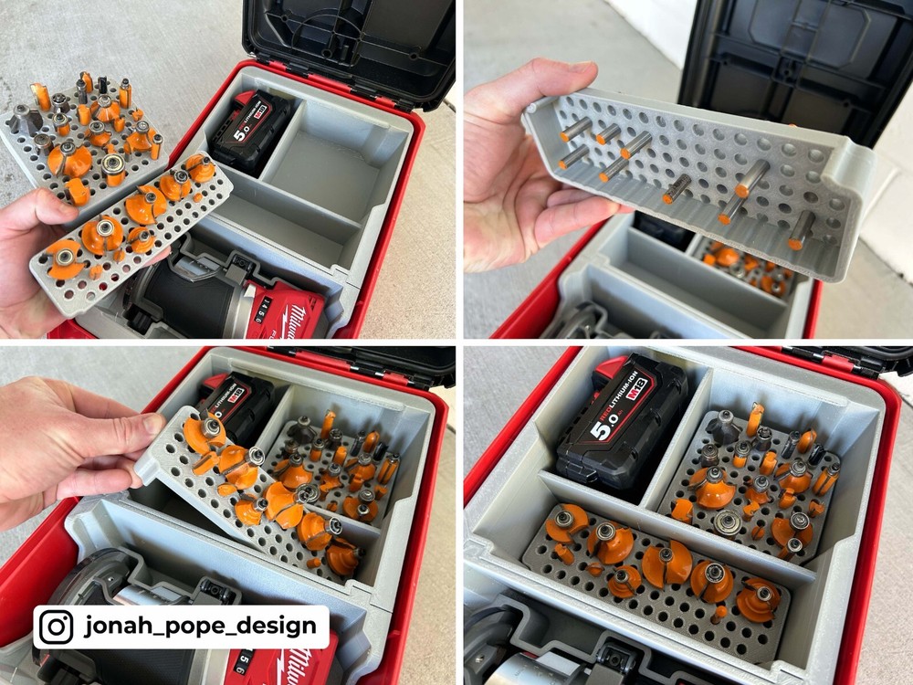 Milwaukee Packout Top & Bottom Insert for M18 Compact Router (Insert Only)