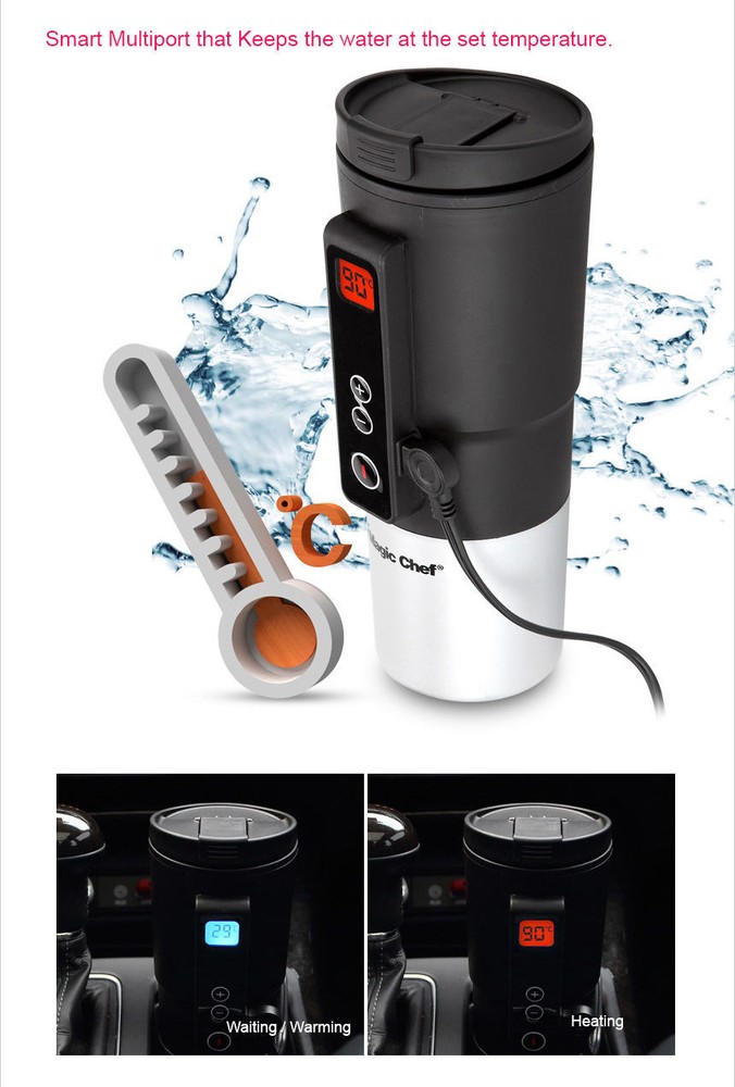 [Magic Chef] Smart Heating Tumbler MEV-HM350B Warming Coffee Port For Car Korea