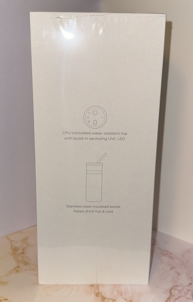 Uvio Self-Purifying Water Bottle - Elephant Gray
