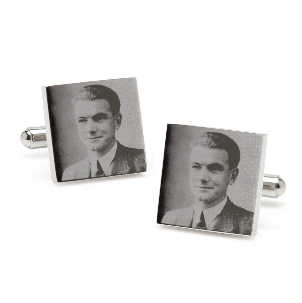 Stainless Steel Square Infinity Engravable Cufflinks
