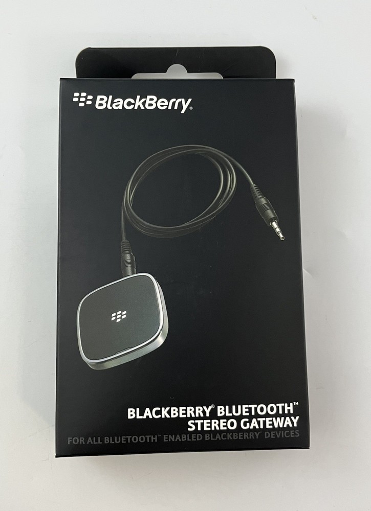 BlackBerry Bluetooth Stereo Gateway A2DP Audio Receiver Adapter New Boxed