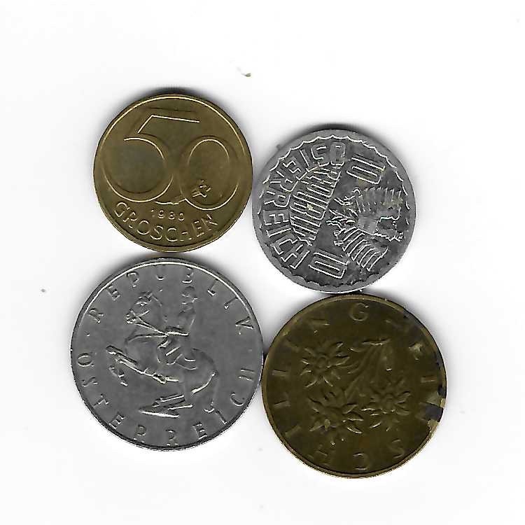 4 Coins from Austria