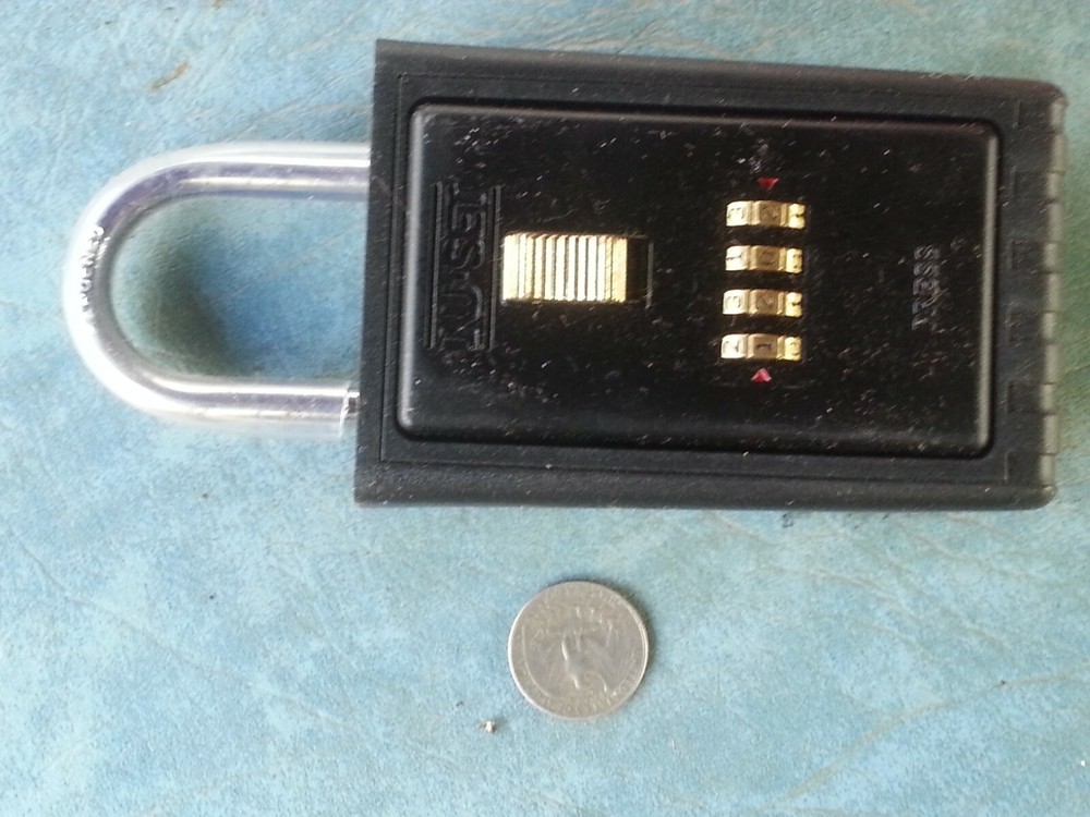 NU-SET 2020 Lock Box,4-Number,Hanging Combo Shackle