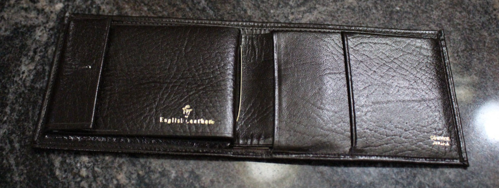 DARK BROWN ENGLISH LEATHER WALLET