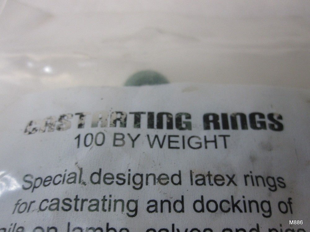 Castration Bands Rubber Rings for Castration - 100ct