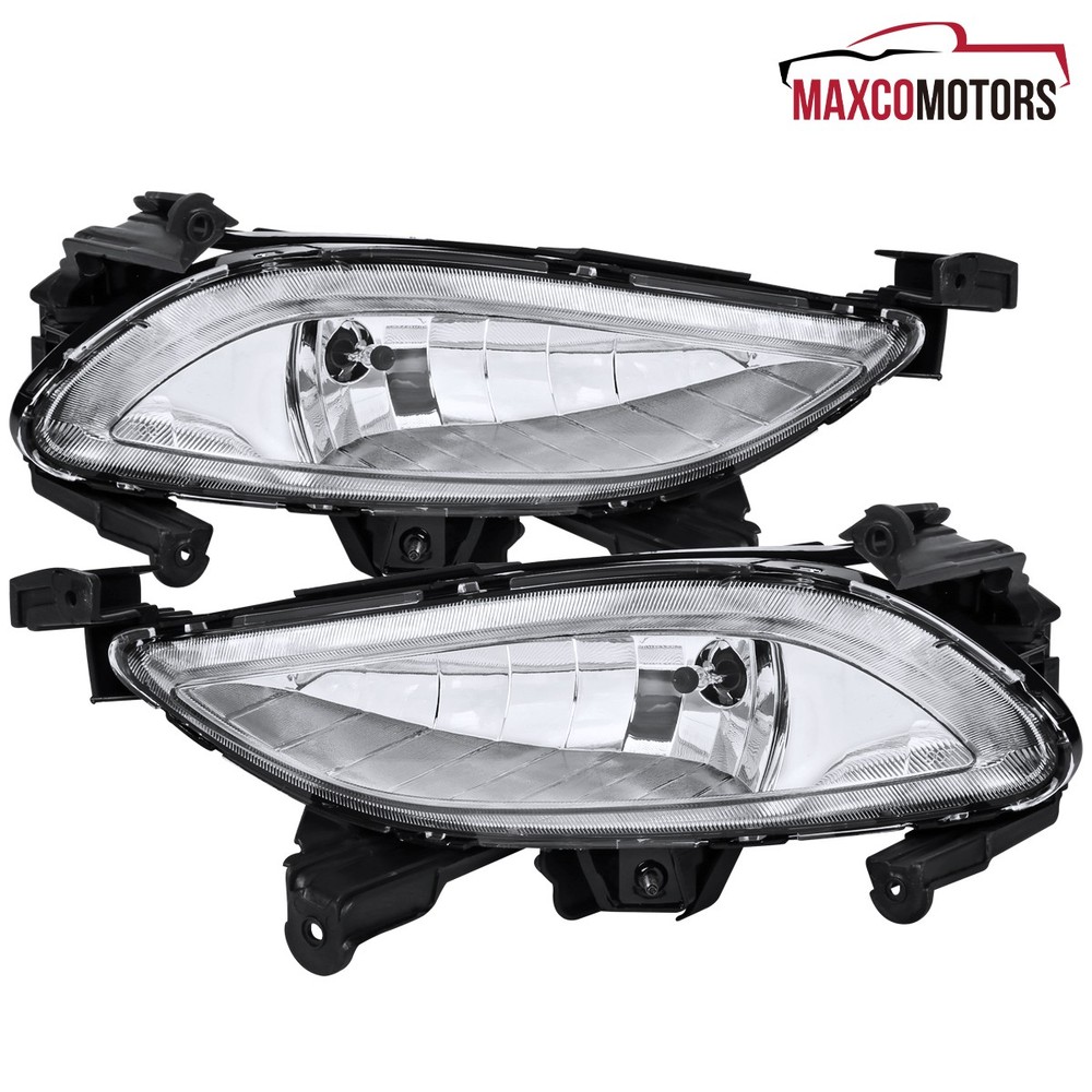 Fog Lights Fits 2011-2013 Hyundai Sonata Clear Driving Bumper+Switch Left+Right