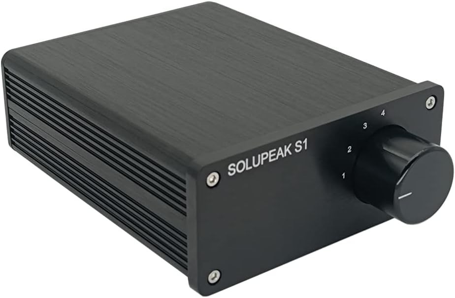 HiFi RCA Switcher Box with 4 Inputs - 1 Output