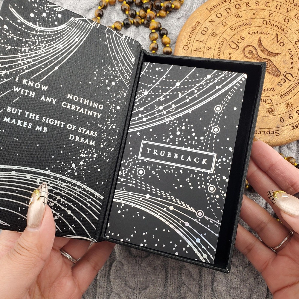 True Black Tarot Anniversary Edition 79 Card Tarot Deck USED