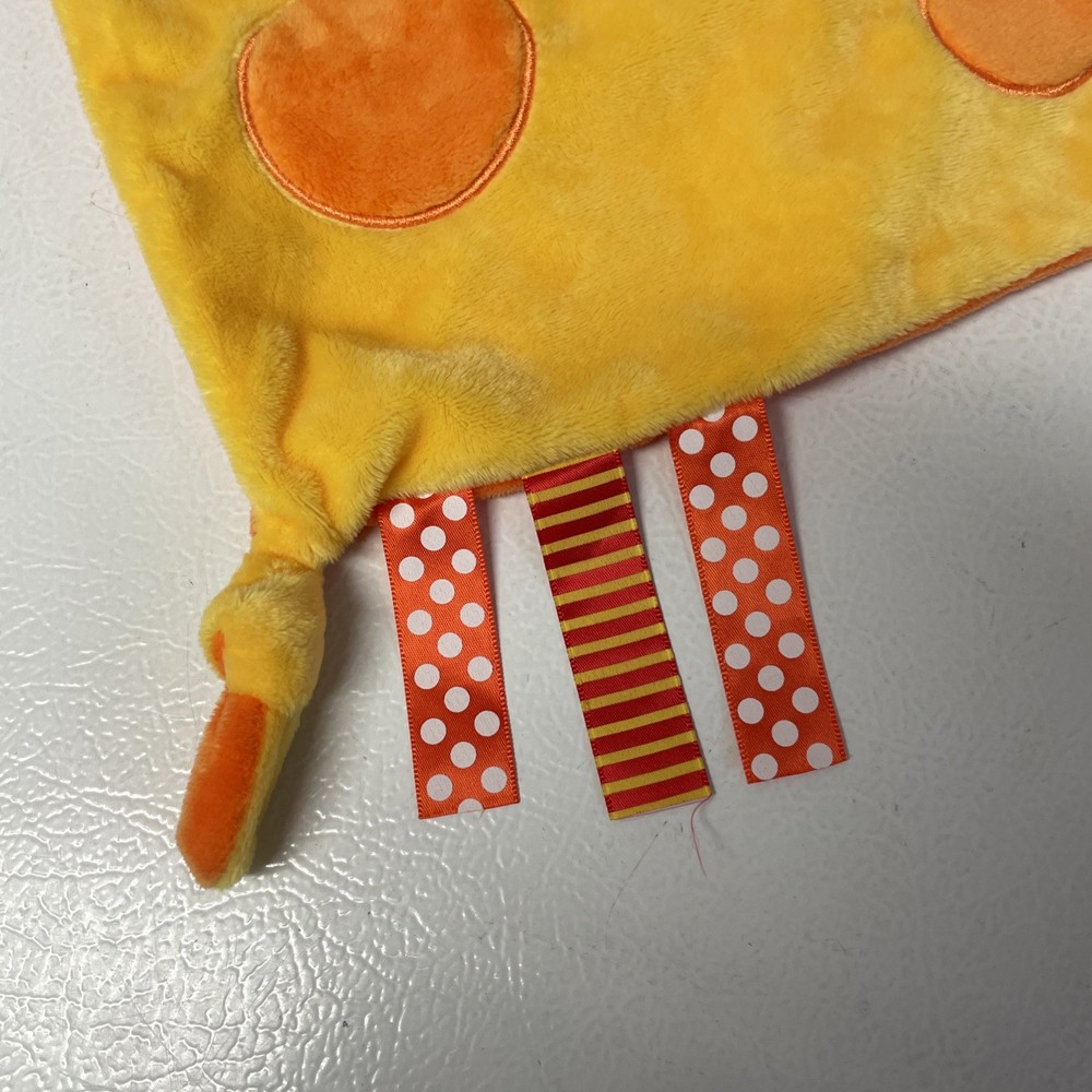 Tommee Tippee Gerry Giraffe Lovey Security Blanket Teether Ribbons Orange Yellow