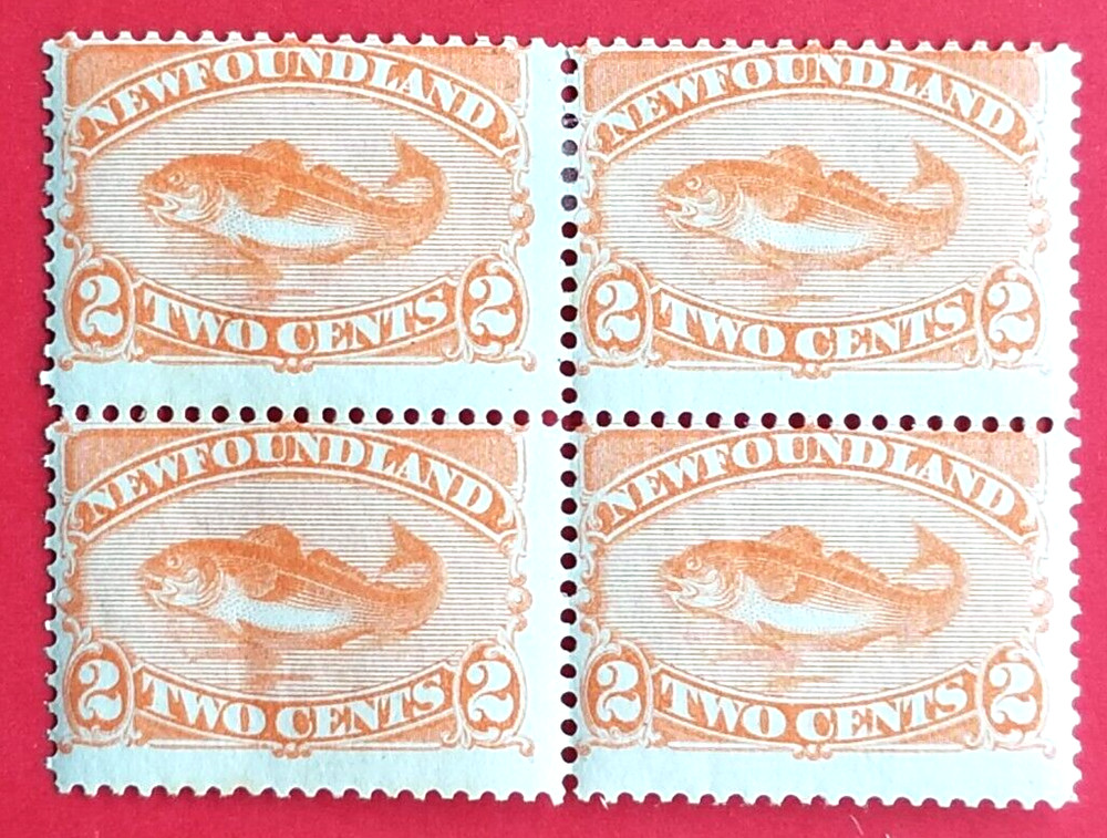 Canada Newfoundland #48 Codfish 2MNH/2MH  CV$160