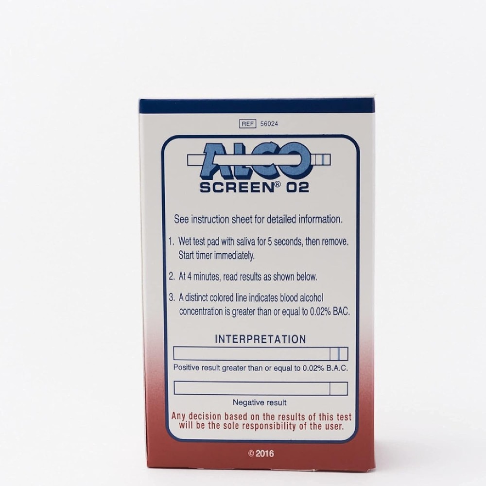 Saliva Alcohol Screen Pack of 24