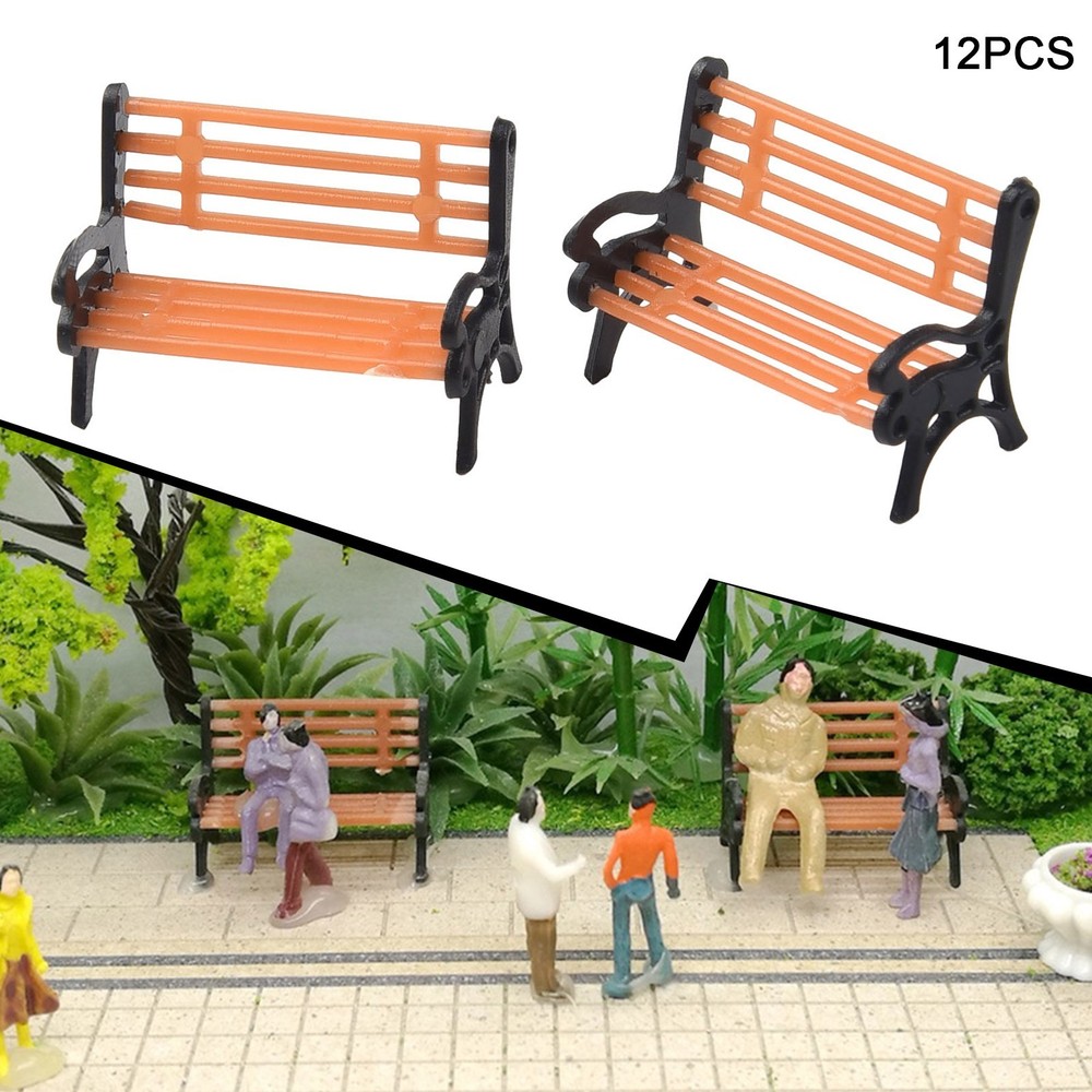 Model Train Model High Quality Model Park Bench Park Layout Brand New