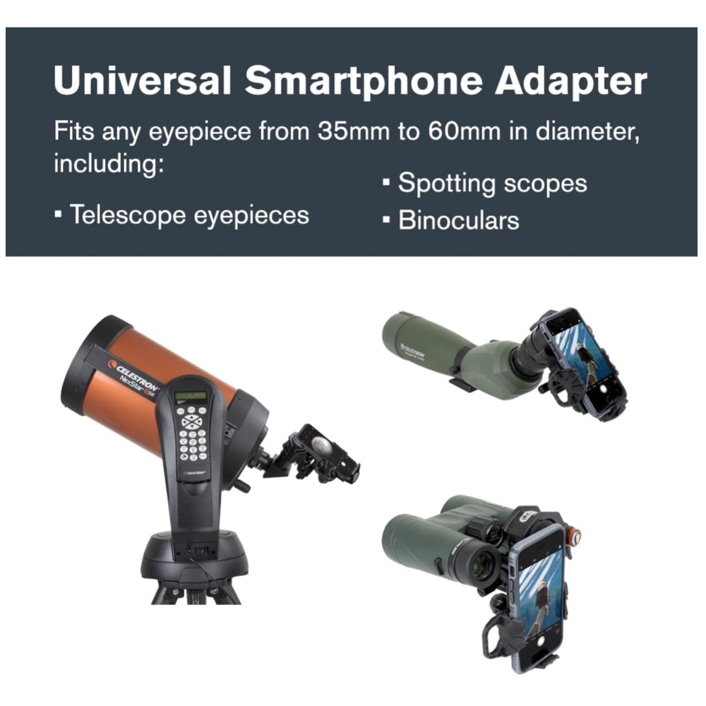 Universal Phone Mount for Binoculars & Scopes