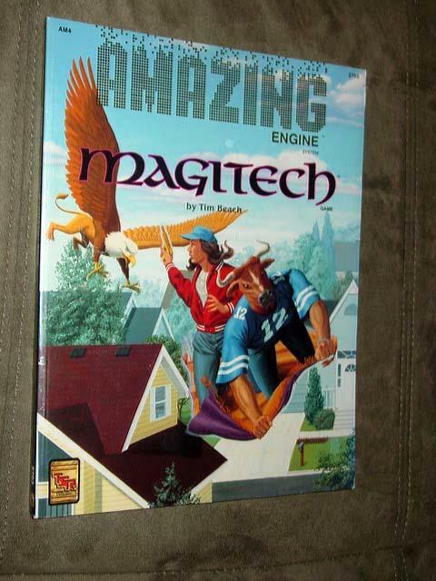 (2) TSR - Amazing Engine - System Guide & Magitech magazine games ! - EXCELLENT