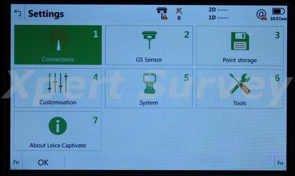 Leica CS20 Captivate V4.10 Field Controller Data Collector w/ GS Robotic Support
