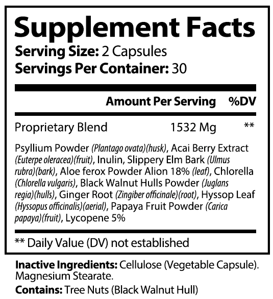 Parapurify - Colon Cleanse 5 Bottles 300 Capsules