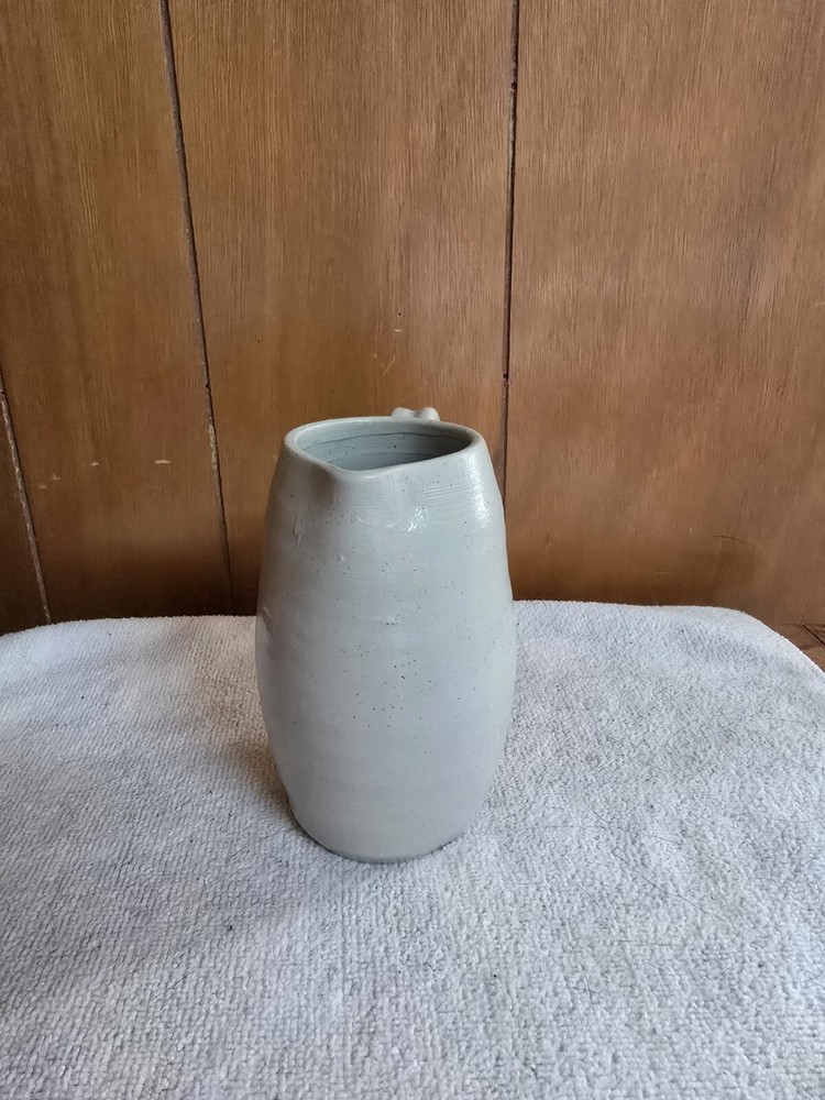 Williamsburg Pottery Blue Flower Creamer Pitcher