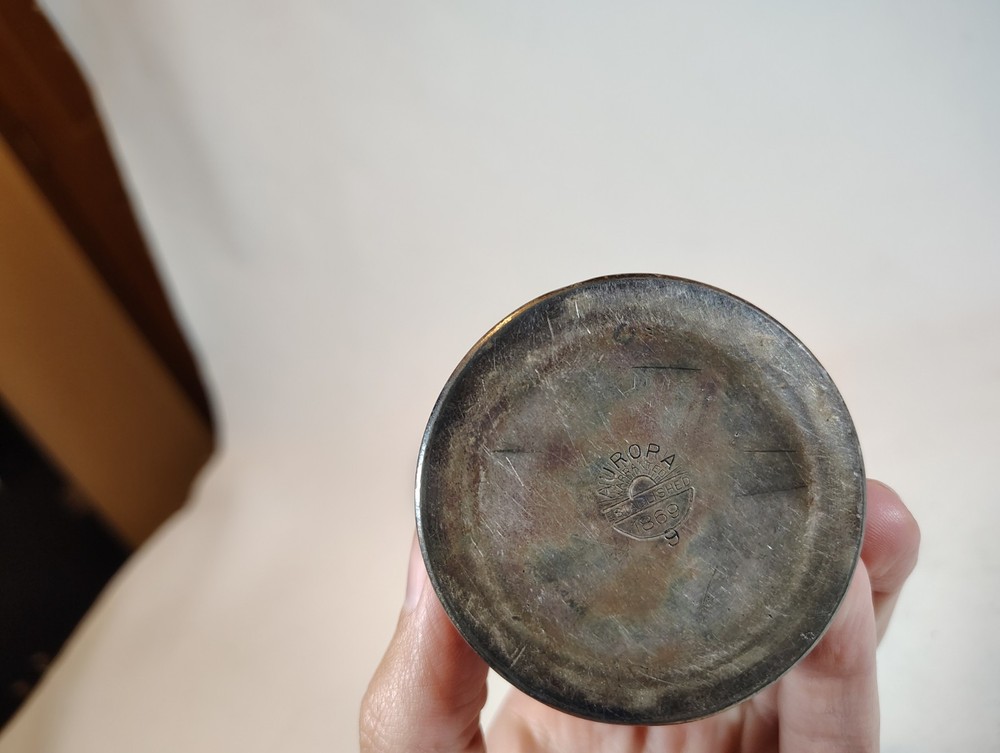 Vintage Aurora Silver Plated Collapsible Cup