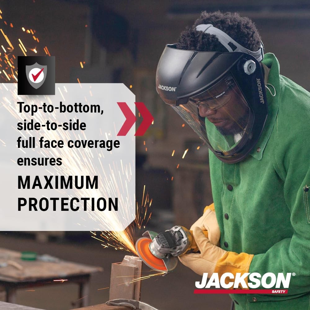 Lightweight MAXVIEW Premium Face Shield - Mask with 370 Speed Dial Ratcheting...