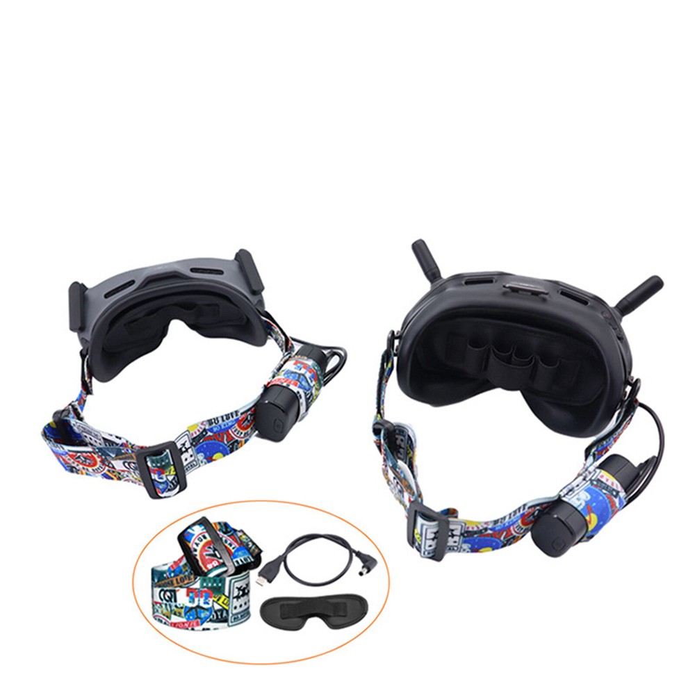 Graffiti Headband Dust-proof Storage Shading Power Cable for DJI AVATA FPVG2
