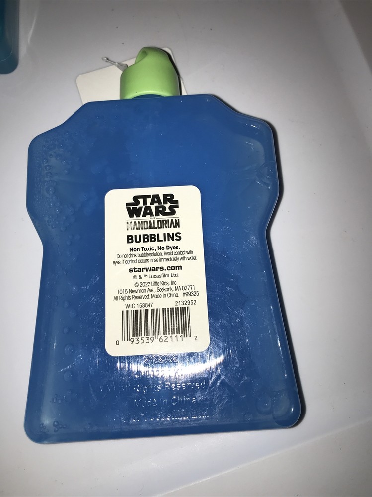 Bubblins Star Wars Grogu Little Mermaid 10 Oz Bubbles