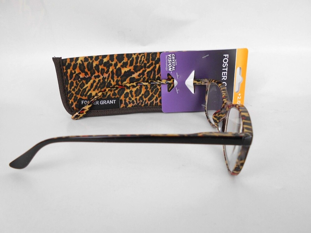 Reading Glasses Foster Grant TARA BROWN LEOPARD