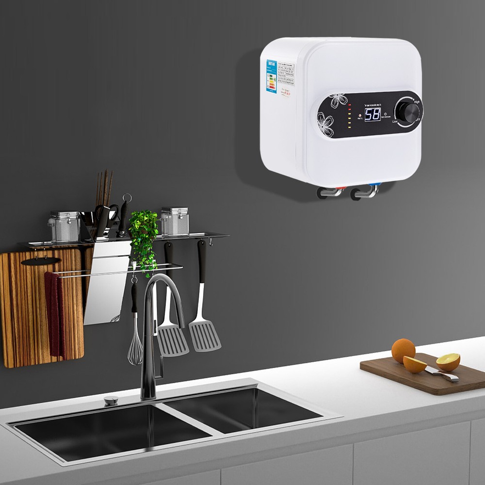 8l Wall Mounted Storage Water Heater Kitchen Electric Water Heater 1500w 86-149℉