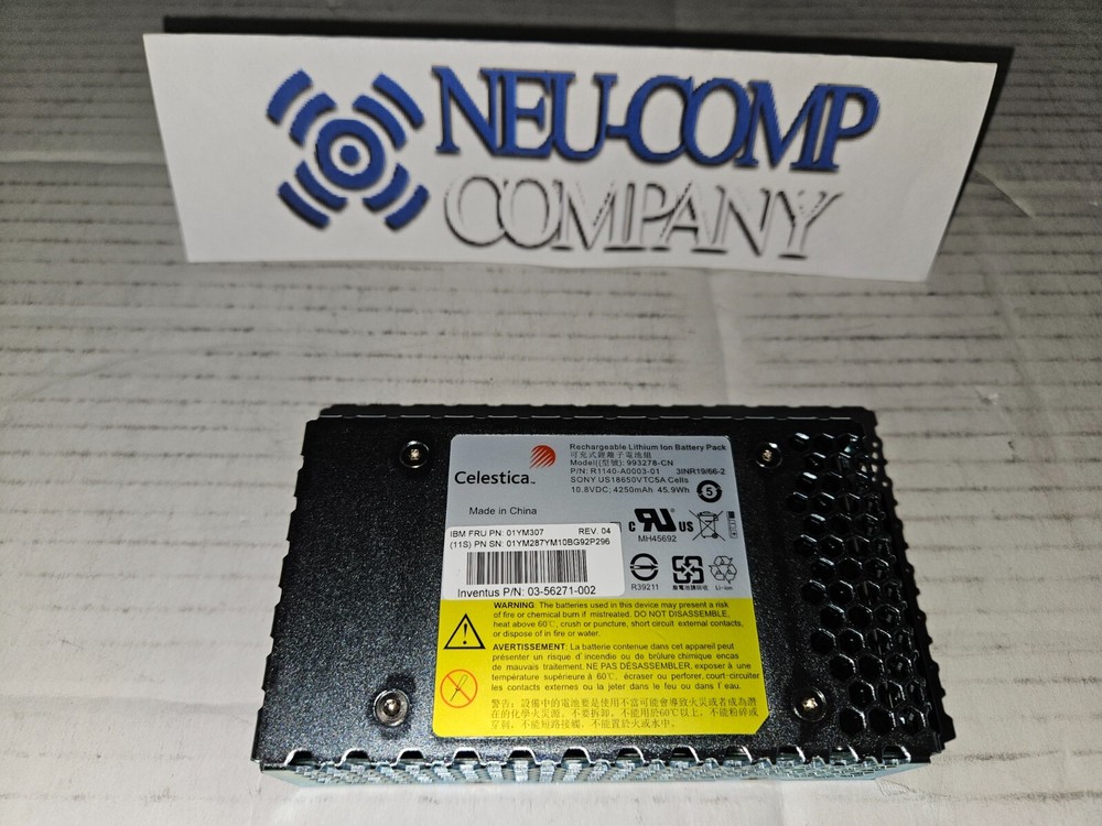 IBM Storwize P/N 01YM307 01YM287 Battery