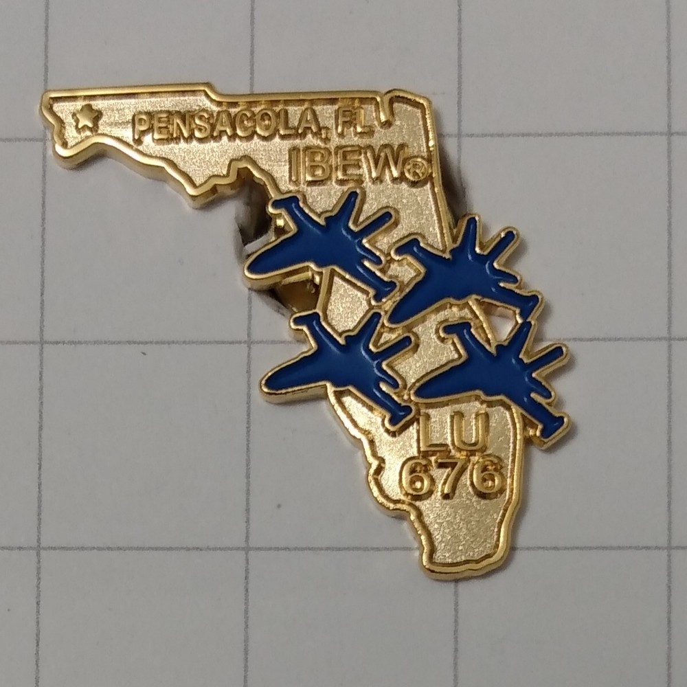 IBEW Lapel Pin Local 676 Pensacola, FL.