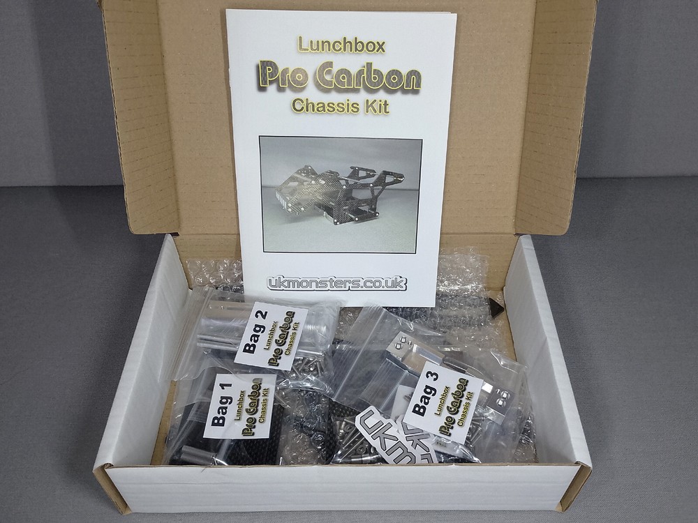 UKMonsters Pro Carbon Chassis Kit for Tamiya Lunchbox