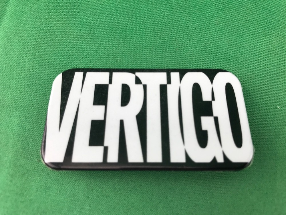 RETRO 1996 DC COMICS VERTIGO PINBACK BUTTON 2-3/16" LONG
