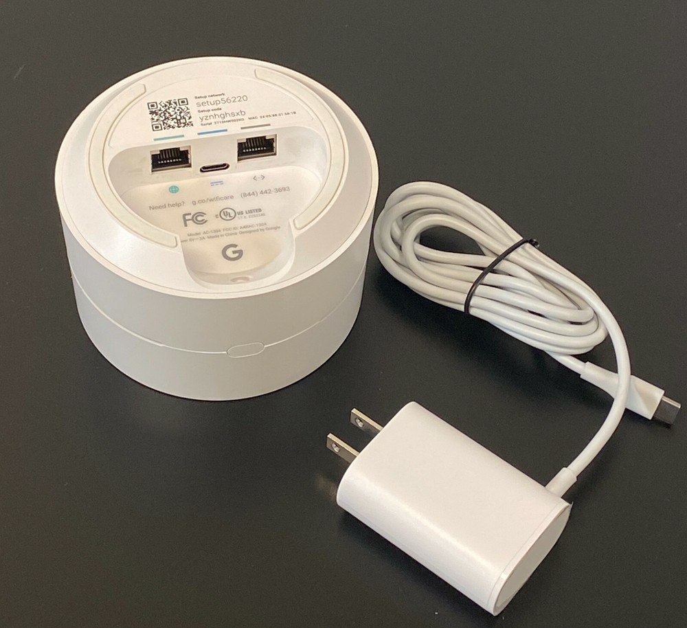 1-PACK) Google WiFi System Mesh Router System AC1200 AC-1304 + Power Cord