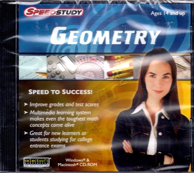 SpeedStudy Geometry (Ages 14+) PC/MAC CD-ROM - NEW in Jewel Case