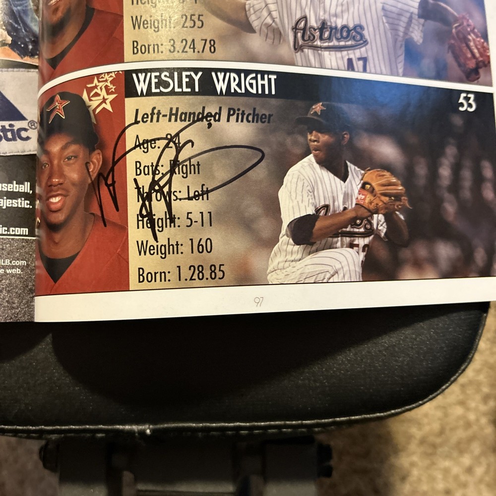 2009 Houston Astros Program with Autographs