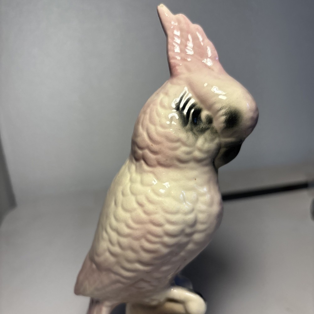Pink Cockatiel Figurines 8" Tall