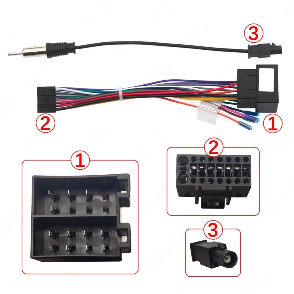 16-pin Harness Navigation Cable ABS Plastic Connectors Pure Copper Wires