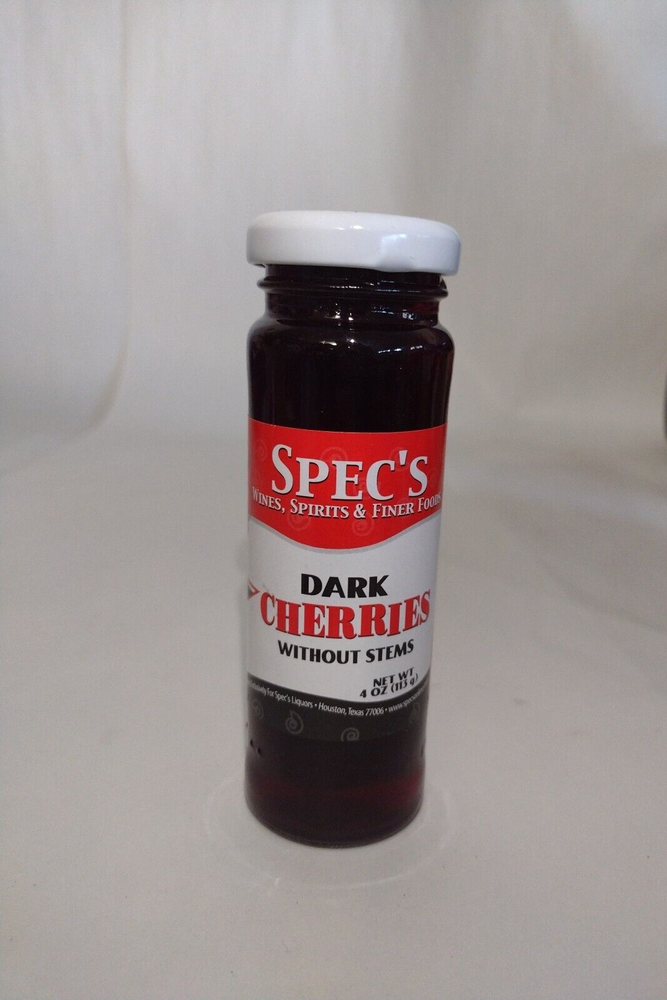 Spec's Dark Cherries Without Stems 4 Ounce Glass Bottle