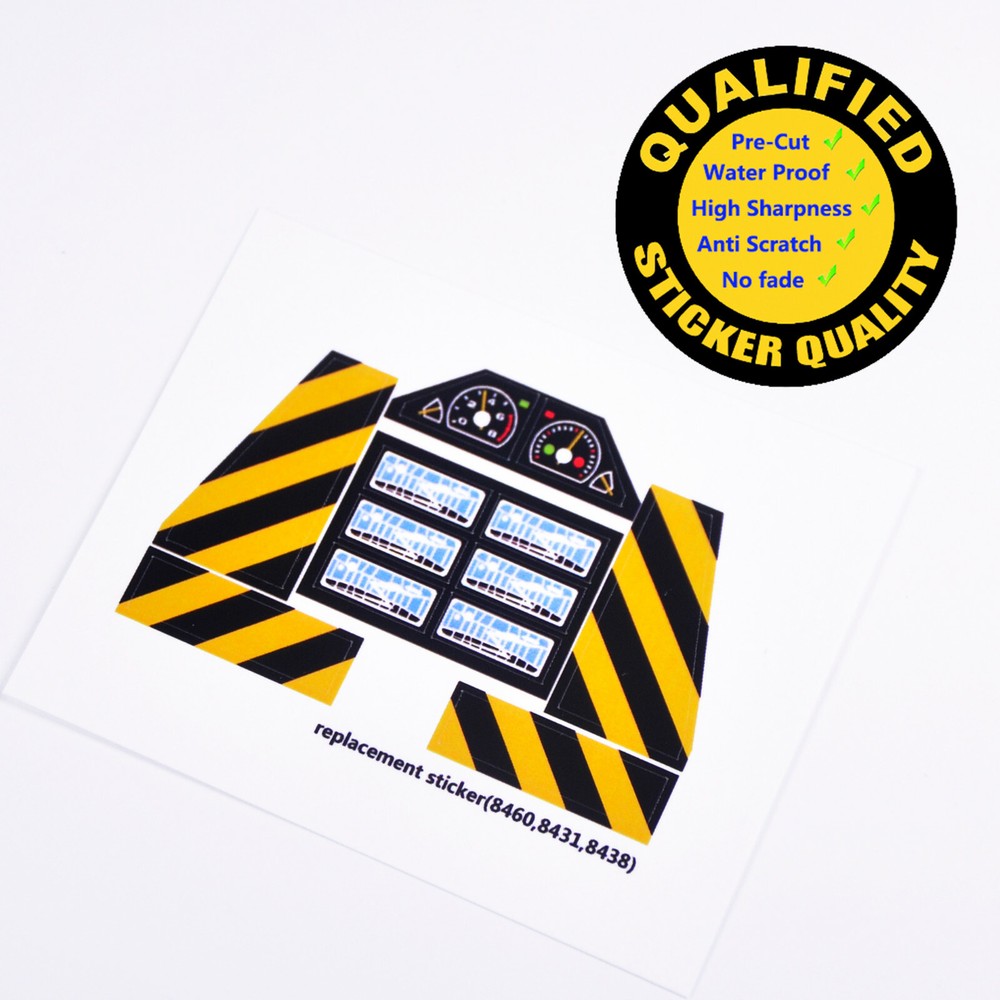 Replacement sticker for set 8460 8431 8438 Precut sticker