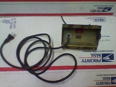 Arcade power box with ac cord, switch, and wires