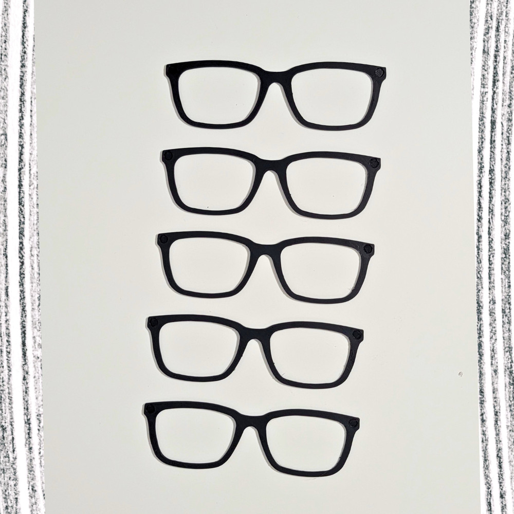 5 pack 3D PRINTED Pair Eyewear Compatible Blank Toppers W/ MAGNETS INSTALLED
